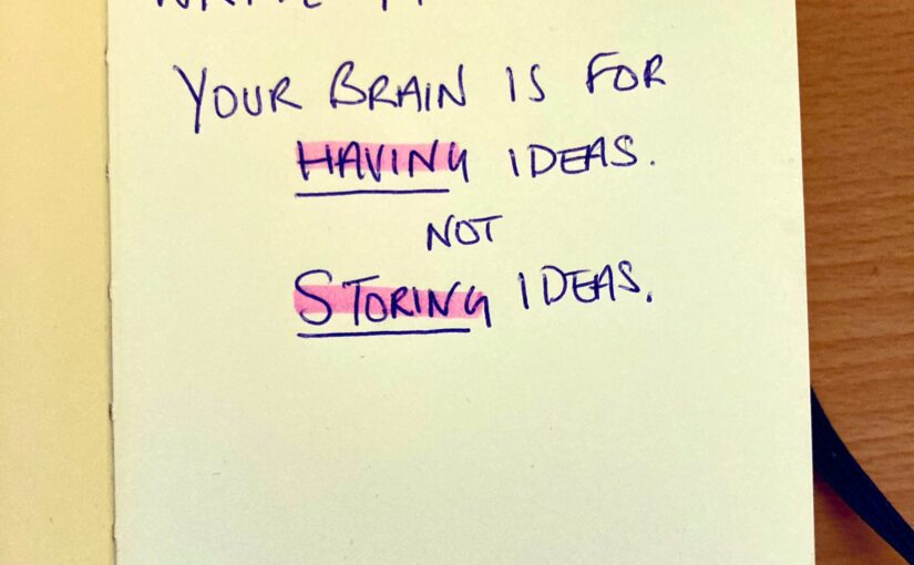 Write it down